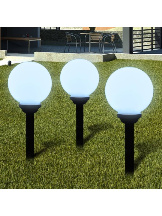 Lauko LED šviestuvai takeliui, 3vnt, 20cm, įsmeigiami