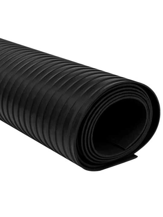 Guminis neslystantis grindų kilimėlis su briaunelėmis, 2 x 1 m