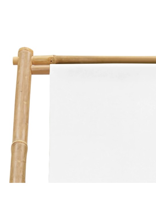 Lauko terasos krėslas, bambukas ir drobė