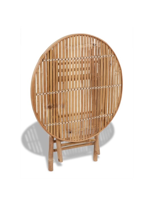Lauko valgomojo kompl., 5d., bambuko mediena, sulankst.