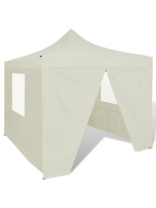 Sulankstomas paviljonas, kremo sp., 3 x 3 m, 4 sienelės