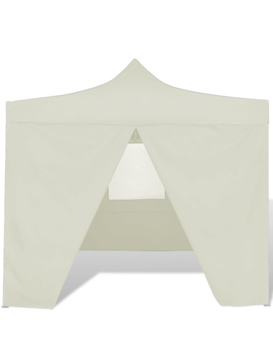 Sulankstomas paviljonas, kremo sp., 3 x 3 m, 4 sienelės