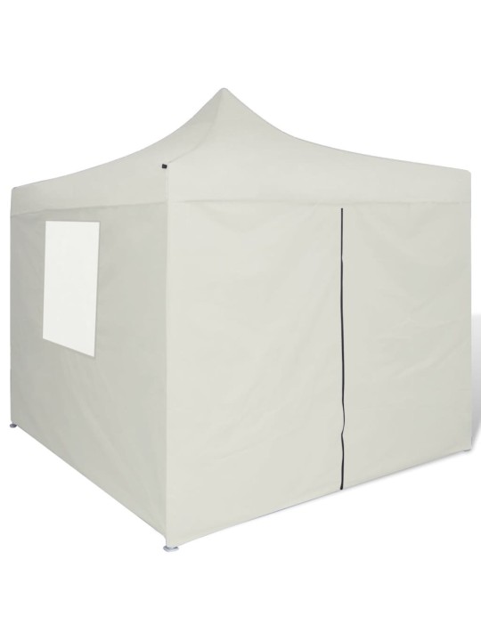 Sulankstomas paviljonas, kremo sp., 3 x 3 m, 4 sienelės