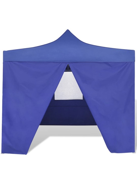 Sulankstomas paviljonas, mėlynas, 3 x 3 m, 4 sienelės