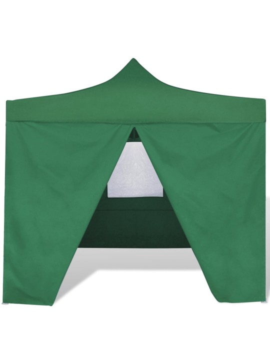 Sulankstomas paviljonas, žalias, 3 x 3 m, 4 sienelės