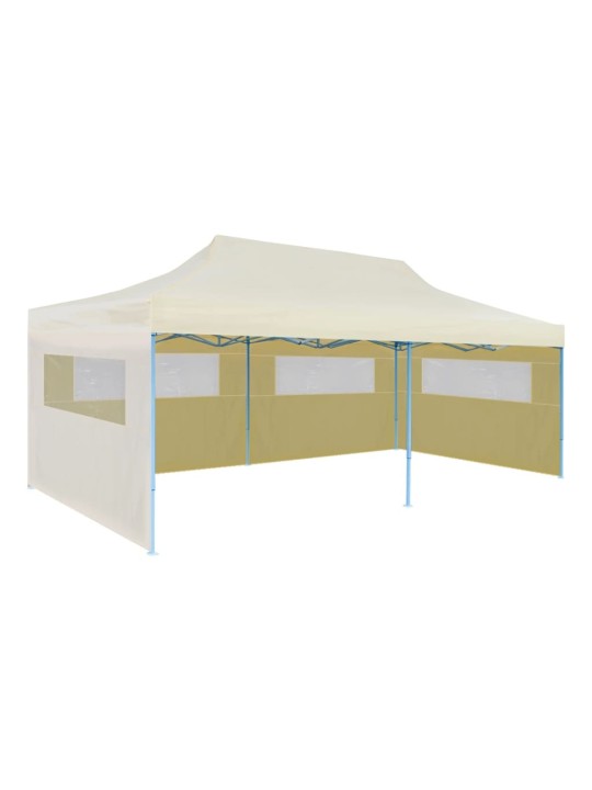 Sulankstoma proginė palapinė 3 x 6 m, kremo spalvos