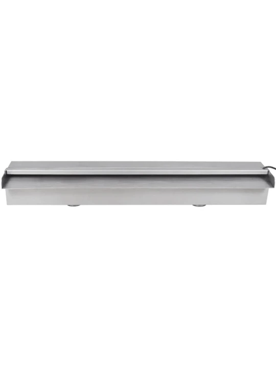 Baseino fontanas su LED, 60cm, stačiak. formos, nerūdijantis plienas
