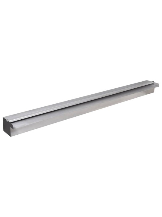 Baseino fontanas su LED, 90cm, stačiak. formos, nerūdijantis plienas