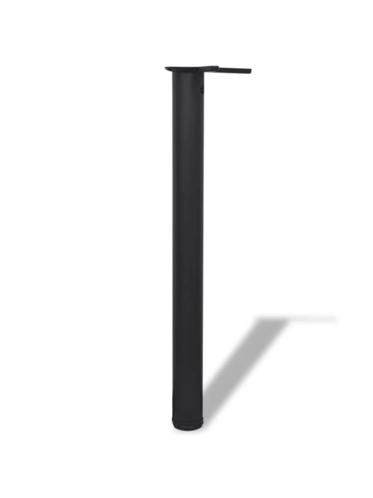 Reguliuojamo aukščio stalo kojos, 4vnt., juodos spalvos, 710mm