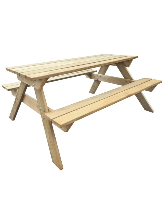 Iškylos stalas, 150x135x71,5cm, mediena