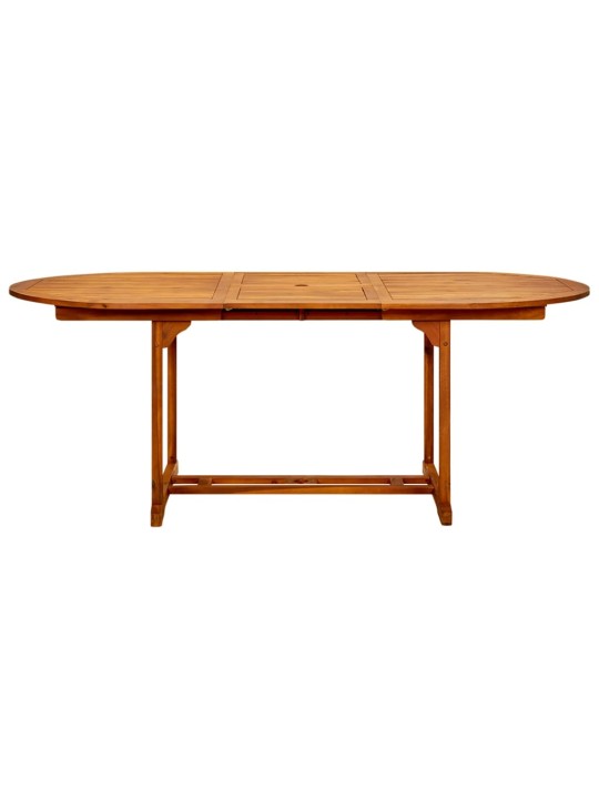 Sodo stalas, 200x100x75 cm, akacijos medienos masyvas