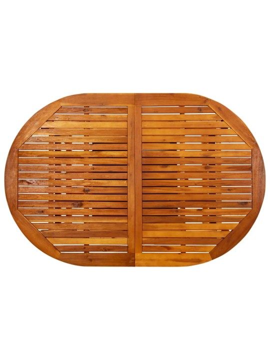 Sodo stalas, 200x100x75 cm, akacijos medienos masyvas