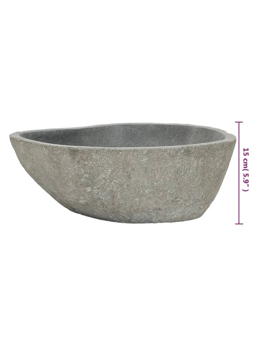 Praustuvas, upės akmuo, ovalo forma, 37–46cm