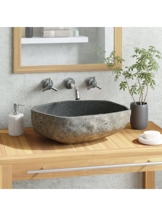 Praustuvas, upės akmuo, ovalo formos, 45–53cm
