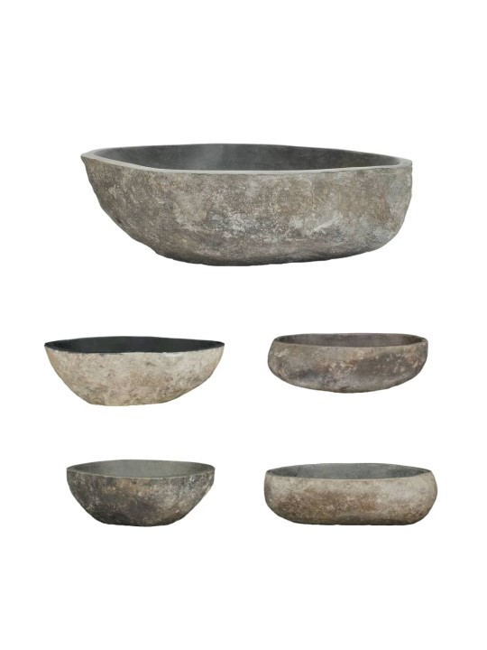 Praustuvas, upės akmuo, ovalo formos, 45–53cm