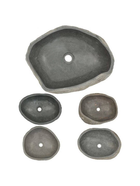 Praustuvas, upės akmuo, ovalo formos, 45–53cm