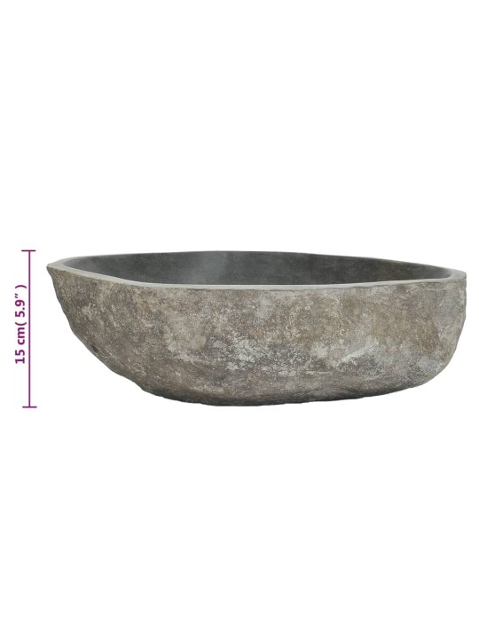 Praustuvas, upės akmuo, ovalo formos, 45–53cm