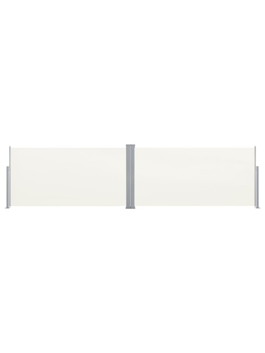 Suskleidžiama Šoninė Pertvara, 160 x 600 cm, Kreminės Spalvos