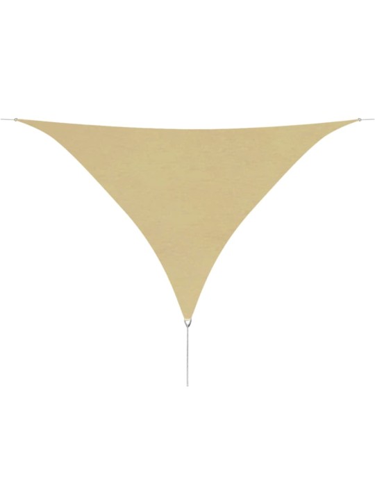 Tentas nuo saulės, oksf. aud., trikampis, 3,6x3,6x3,6m, smėlio