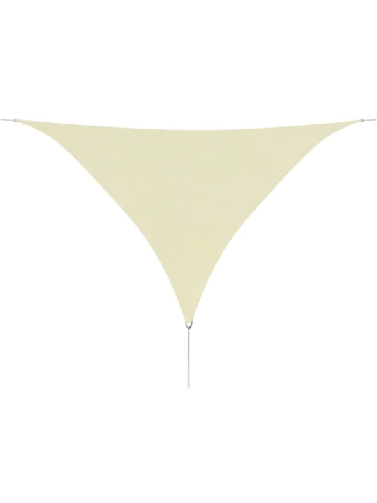 Tentas nuo saulės, oksf. aud., trikampis, 3,6x3,6x3,6m, kreminė