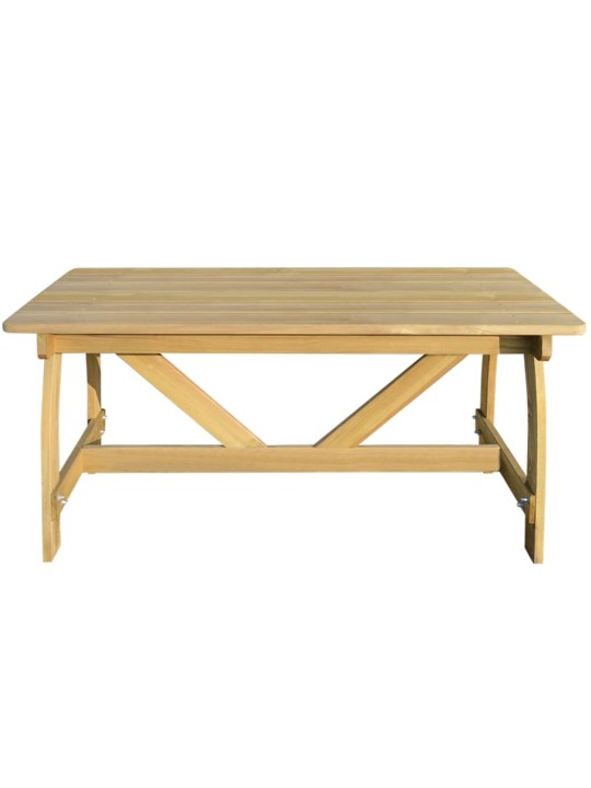 Sodo stalas, 150x74x75cm, impregnuota pušies mediena