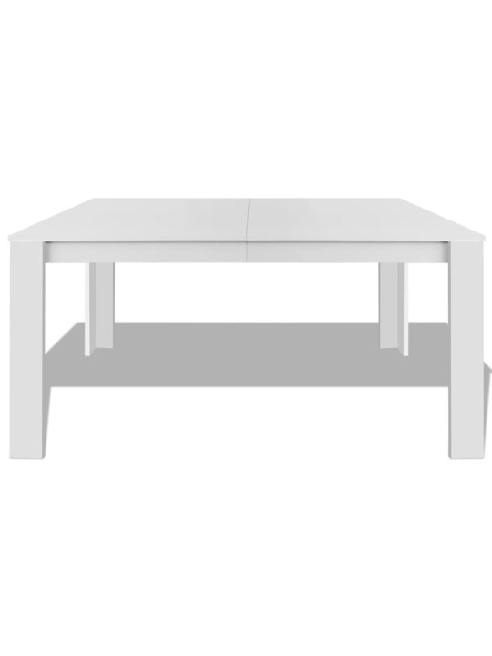 Valgomojo stalas, 140 x 80 x 75 cm, baltas