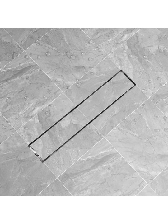 pailgas dušo latakas, nerūdijančio plieno, 630x140 mm