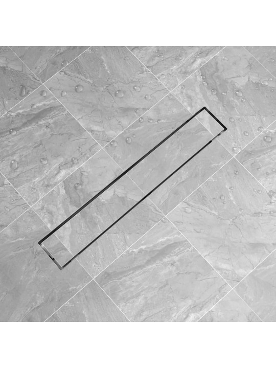 pailgas dušo latakas, nerūdijančio plieno, 730x140 mm