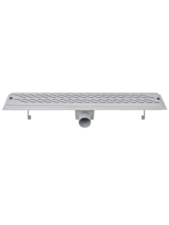 pailgas dušo latakas, nerūdijančio plieno, 630x140 mm