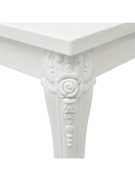 Kavos staliukas, baltas, 115x65x42cm, labai blizgus