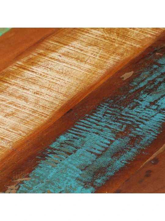 Kavos staliukas, apvalus, perdirbtos medienos masyvas, 68x37 cm