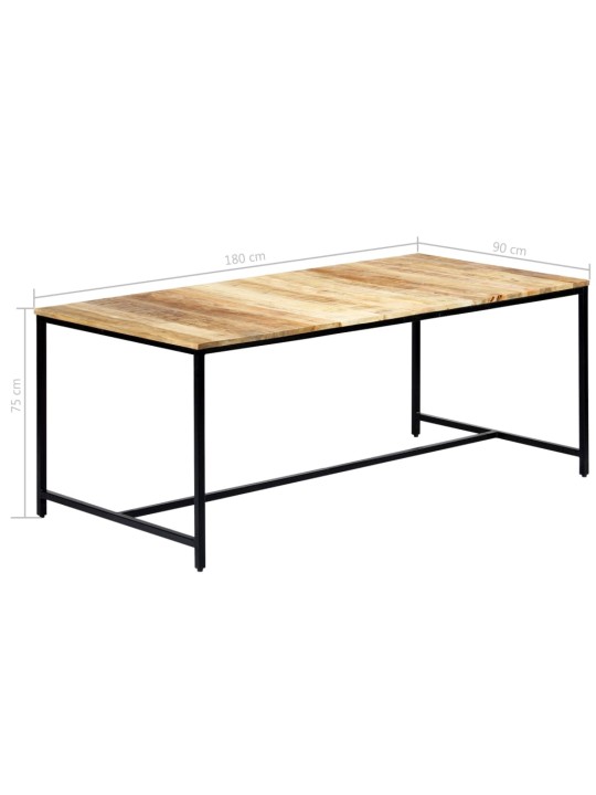Valgomojo stalas, 180x90x75cm, neapd. mango med. masyvas