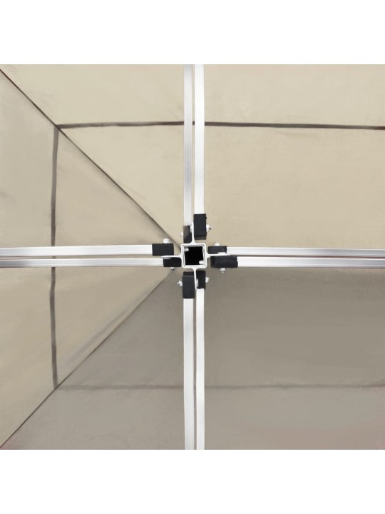 Prof. išskleidžiama proginė palapinė, kreminė, 6x3m, aliuminis