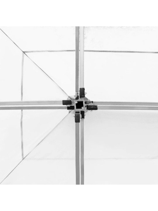 Prof. išskleidžiama proginė palapinė, balta, 6x3m, aliuminis
