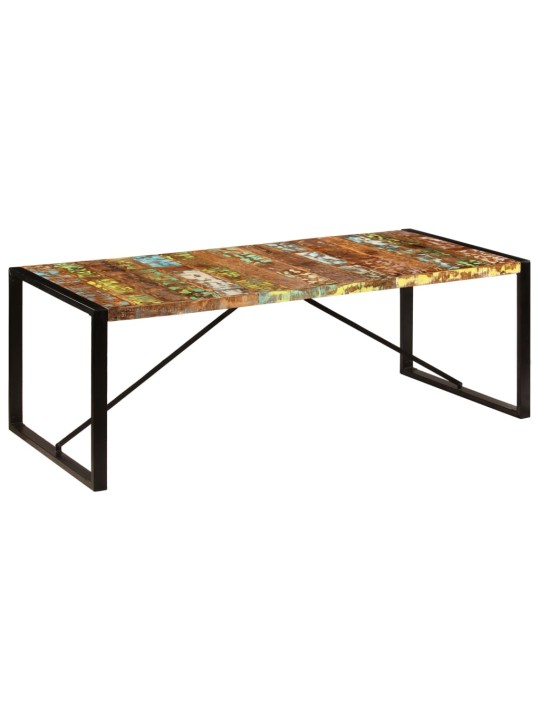Valgomojo stalas, 220x100x75cm, perdirbtos medienos masyvas