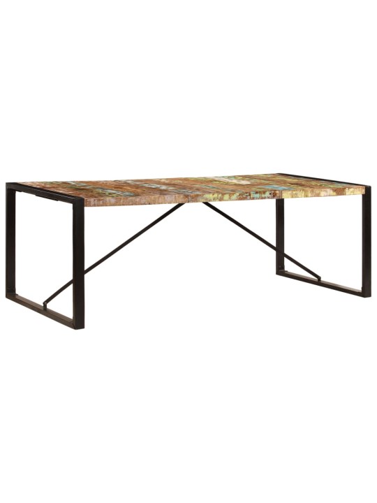 Valgomojo stalas, 220x100x75cm, perdirbtos medienos masyvas