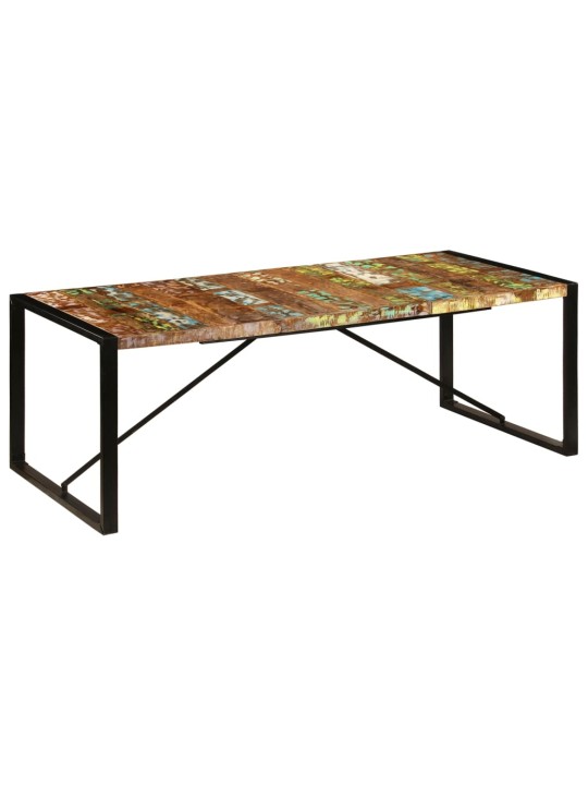 Valgomojo stalas, 220x100x75cm, perdirbtos medienos masyvas