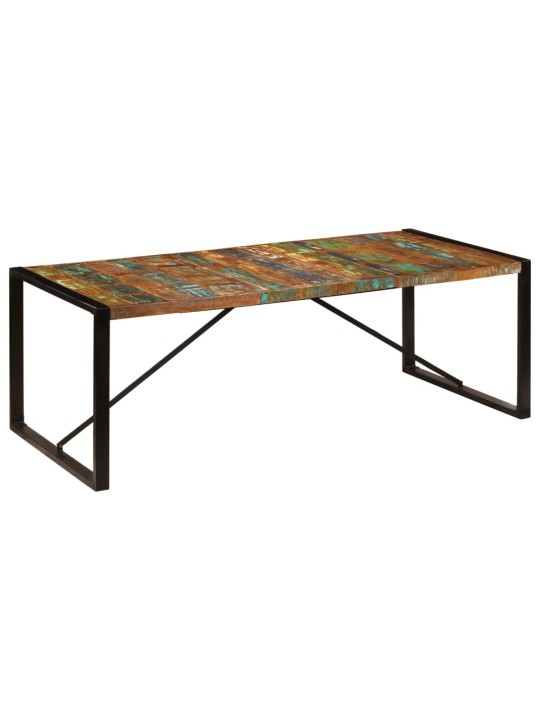 Valgomojo stalas, 220x100x75cm, perdirbtos medienos masyvas