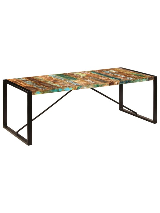 Valgomojo stalas, 220x100x75cm, perdirbtos medienos masyvas