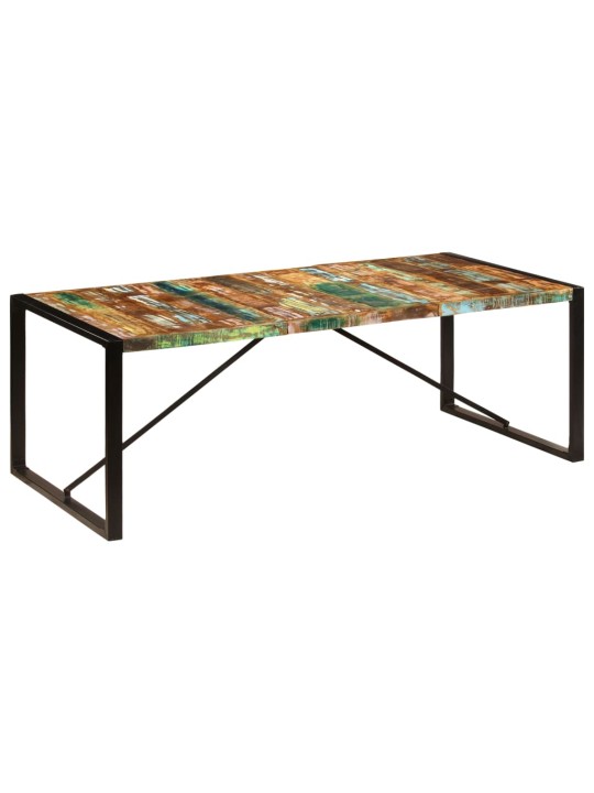 Valgomojo stalas, 220x100x75cm, perdirbtos medienos masyvas