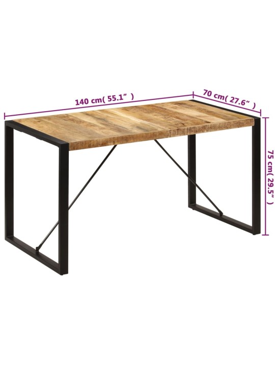 Valgomojo stalas, 140x70x75cm, mango medienos masyvas
