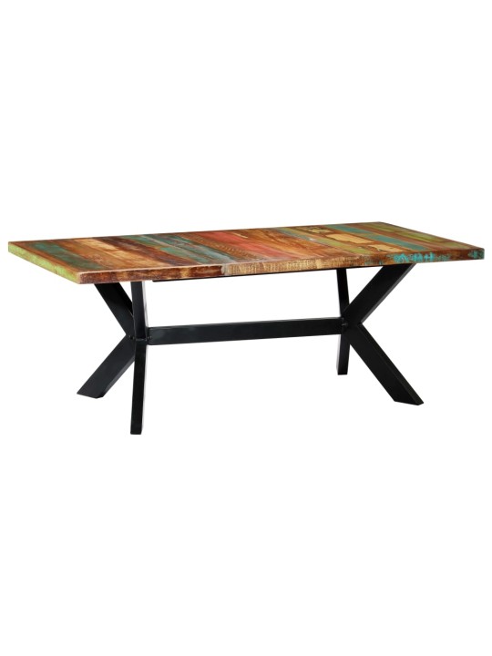 Valgomojo stalas, 200x100x75cm, perdirbtos medienos masyvas