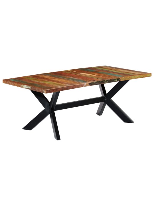 Valgomojo stalas, 200x100x75cm, perdirbtos medienos masyvas