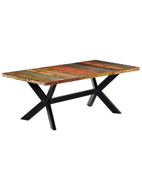 Valgomojo stalas, 200x100x75cm, perdirbtos medienos masyvas