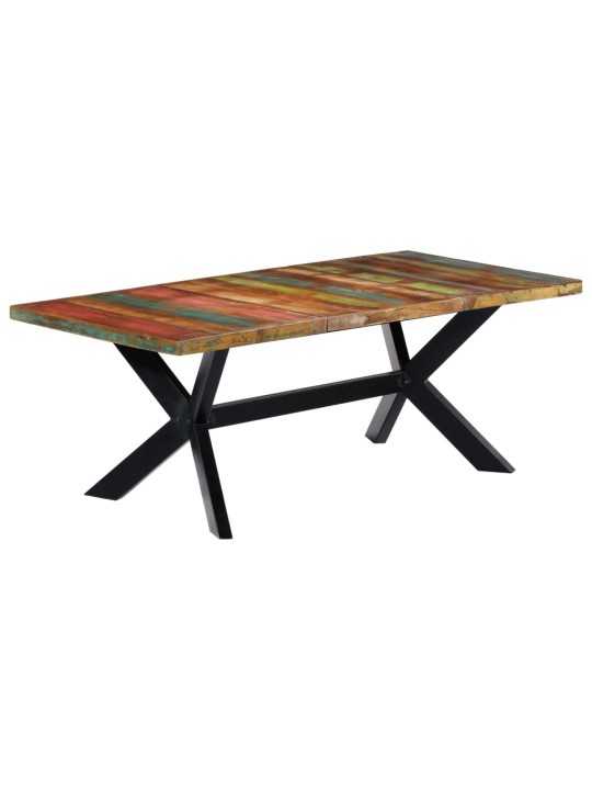 Valgomojo stalas, 200x100x75cm, perdirbtos medienos masyvas
