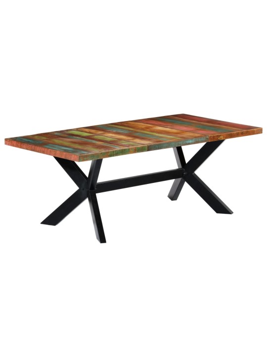 Valgomojo stalas, 200x100x75cm, perdirbtos medienos masyvas