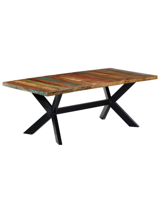 Valgomojo stalas, 200x100x75cm, perdirbtos medienos masyvas