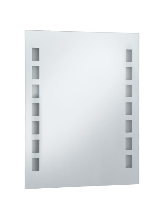 Sieninis vonios kambario veidrodis su LED, 50x60cm