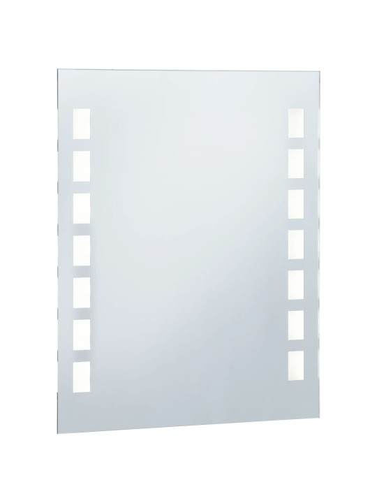 Sieninis vonios kambario veidrodis su LED, 50x60cm