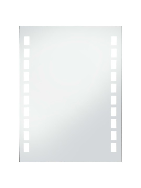 Sieninis vonios kambario veidrodis su LED, 60x80cm